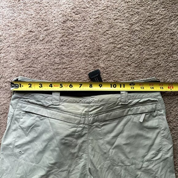 Columbia Pants Womens 4 (30x30) Nylon Titanium Omni Dry Mid Rise Zip Off Belted - Picture 7 of 14